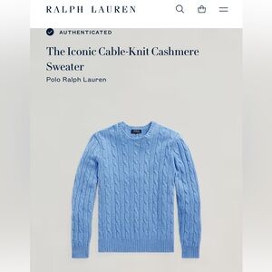 Ralph Lauren Cashmere Blue Sweater
